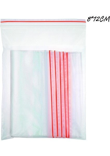 No.5 Tarzı Lot Şeffaf Sızdırmazlık Torbaları Plastik Kendinden Presli Ambalaj Torbaları Yeniden Kapanabilir Zip Kilidi Yiyecek Çeşitli Eşyalar Şeffaf Mühürlü Çantalar (Yurt Dışından)