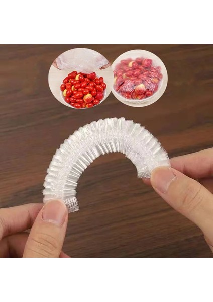 50 Adet Tarzı Tek Kullanımlık Gıda Örtüsü Plastik Sarma Elastik Gıda Kapakları Meyve Kaseleri Bardak Kapakları Depolama Mutfak Taze Tutma Koruyucu Çanta (Yurt Dışından)