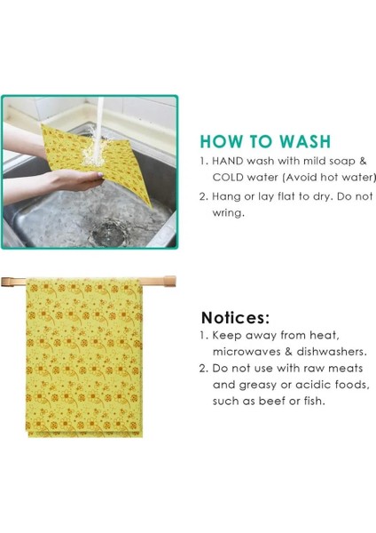 3SIZE009 Stili Sıfır Atık Yeniden Kullanılabilir Depolama Sargısı Sürdürülebilir Organik Sandviç ve Peynir Gıda Ambalaj Kağıdı Bpa ve Plastik Içermeyen Balmumu Gıda Sargısı (Yurt Dışından) indirimleri