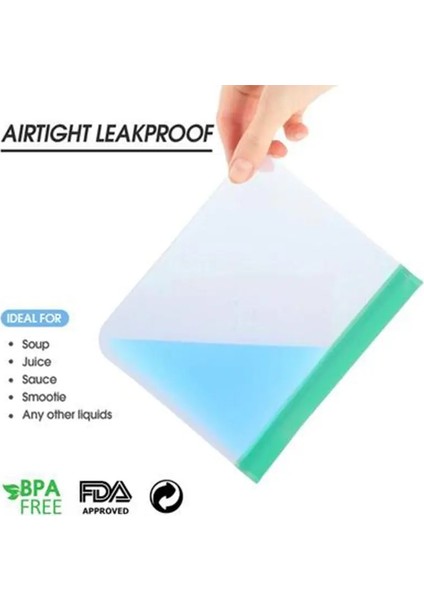 T4 Stili Et Of Silikon Gıda Torbası Yeniden Kullanılabilir Taze Tutma Torbası Meyve ve Sebze Mühürlü Çanta Sızdırmaz Gıda Saklama Kilitli Torba (Yurt Dışından) fırsatları
