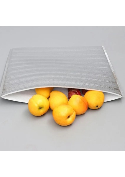 Gümüş 35X40CM Stili Öğle Yemeği Soğutucu Çanta Yalıtımlı Kullanışlı Alüminyum Folyo Alüminyum Folyo Öğle Yemeği Bir Kez Soğutucu Çanta (Yurt Dışından) fiyatları