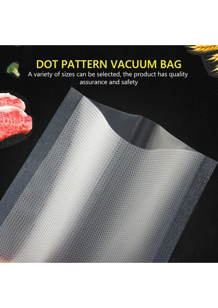 7X10CM Tarzı Trong Vakum Mühürleyen Gıda Torbaları Depolama Dokulu Torbalar Klipler Sarma Mühür Depolama Dondurucu Gıda Vakum Torbaları Için Kabartmalı (Yurt Dışından)