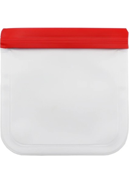 Kırmızı Stil 13.4X22CM Şeffaf Gıda Saklama Peva Torbaları Yeniden Kullanılabilir Zip Kapatma Çantaları Için Silikon Sızdırmaz Konteynerler Taze Sarma Gıda Saklama Torbaları (Yurt Dışından)