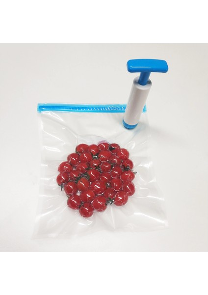 Mavi Stil 5S5M5L Vakum Mühürleyen Zip Kilidi Kabartmalı Gıda Tasarrufu Çantaları Sous Vide Saklama Torbaları ve Bpa Içermeyen Eal Klipsleri (Yurt Dışından) indirimleri