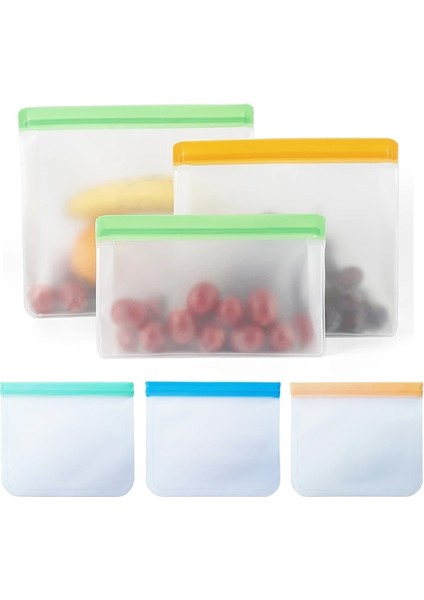 Mavi Stil 26X20 cm Silikon Gıda Torbası Yeniden Kullanılabilir Taze Tutma Çantası Meyve ve Sebze Mühürlü Çanta Sızdırmaz Gıda Saklama Kilitli Torba (Yurt Dışından) fiyatları