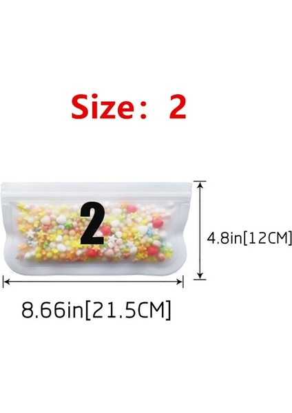 Style5 5 Adet Tarzı Yeni Silikon Gıda Torbası Yeniden Kullanılabilir Silikon Dondurucu Çanta Yükseltme Sızdırmaz Üst Taze Tutma Çantası Mutfak Meyve Kilitli Silikon Çanta (Yurt Dışından) fırsatları