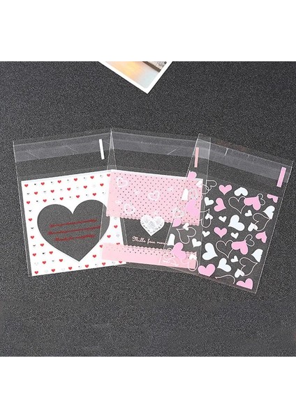 Açık Pembe Tarzı Kalp Temizle Şeker Torbası Şeffaf Plastik Torba Çerez Opp Torba Düğün Doğum Günü Partisi Için Deco Dıy Hediye Paketleme Kılıfı (Yurt Dışından)