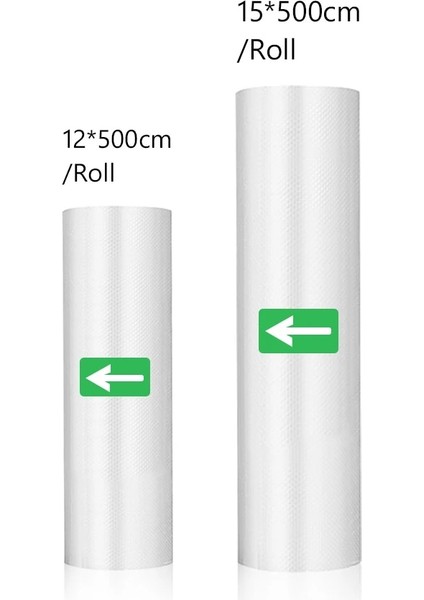 12 ve 15CM Tarzı Vakum Torbası Depolama Ruloları Gıda Kabı Sealecm * 500CM Mutfak Mühürleyen Paketleme Için Taze Tutma Çantası Packer (Yurt Dışından)