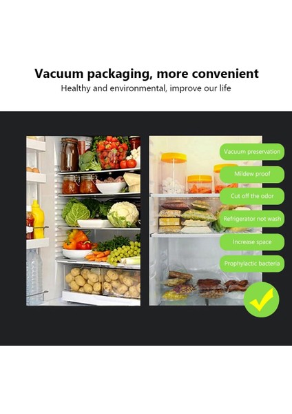 12 ve 15CM Tarzı Vakum Torbası Depolama Ruloları Gıda Kabı Sealecm * 500CM Mutfak Mühürleyen Paketleme Için Taze Tutma Çantası Packer (Yurt Dışından) modelleri