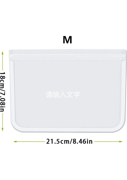 M Tarzı Kaydetme Silikon Gıda Saklama Kapları Sızdırmaz Pasta Torbası Kilitli Taze Çanta Yeniden Kullanılabilir Buzdolabı Depolama Organizatör Gıda Torbası Taze Sarma (Yurt Dışından)