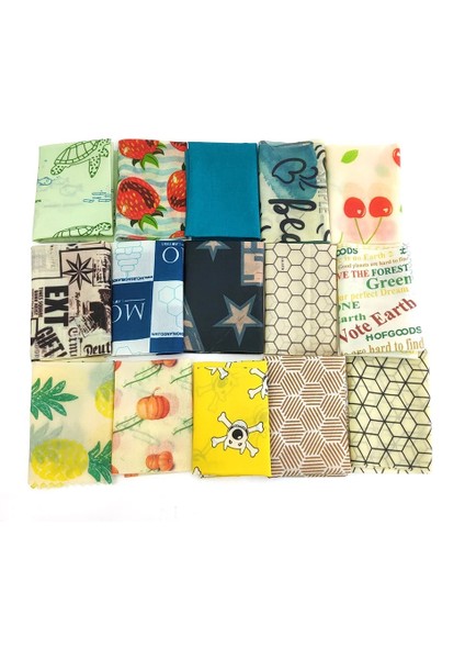 1257-L Stili M 25X27.5CM Sıfır Atık Yeniden Kullanılabilir Depolama Sargısı Sürdürülebilir Organik Sandviç ve Peynir Gıda Ambalaj Kağıdı Bpa ve Plastik Içermeyen Balmumu Gıda Sargısı (Yurt Dışından) fiyatları