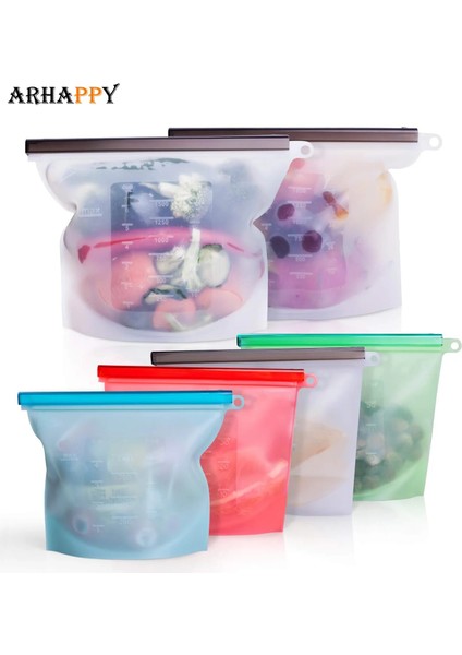 KIRMIZI-1500ML Stili L L Yeniden Kullanılabilir Silikon Saklama Çantası Silikon Gıda Saklama Torbaları Gıda Mühür Kilitli Dondurucu Pişirme Taze Çanta (Yurt Dışından) fiyatları