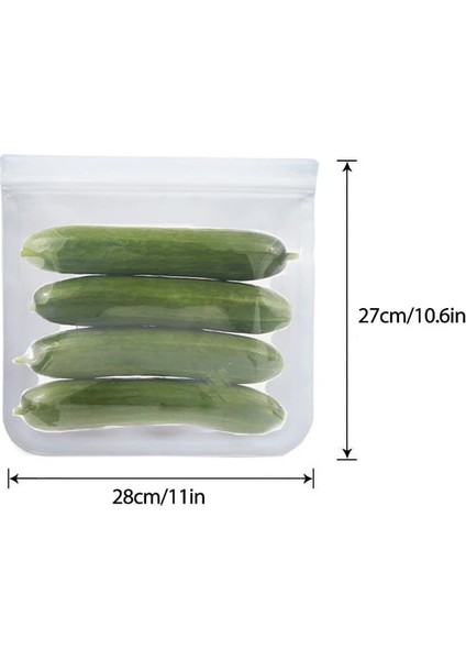 1 Adet 28X27CM Tarzı Konco Yeniden Kullanılabilir Silikon Gıda Saklama Çantası Buzdolabı Dondurucu Çanta Sızdırmaz Kilitli Çanta Mutfak Organizatör Taze Tutma Wrap (Yurt Dışından)