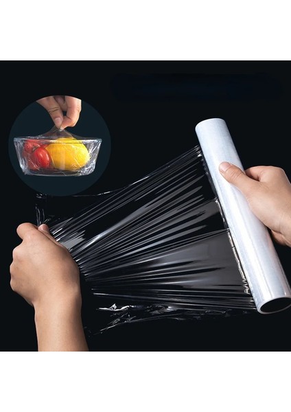 30CM x 50M Stili Ev Mutfak Buzdolabı Için Yeni Kalın ve Dayanıklı Sürekli Rulo Pe Plastik Gıda Sarılmak Film Tek Kullanımlık Sarılmak Film (Yurt Dışından)