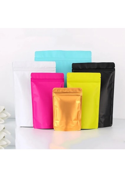 Renk 001 Stili 9X13X3CM Upermarket Displaykalın Mat Renkli Alüminyum Folyo Çanta Gıda Saklama Ambalaj Torbası Kahve Çay Kilitli Kılıfı Nem Geçirmez (Yurt Dışından) fiyatları