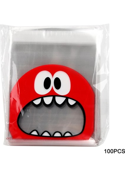 Kırmızı 10CM Tarzı Ecepack Gıda Sınıfı Plastik Kendinden Yapışkanlı Opp Torba Kurabiye Şekeri Korunmuş Meyve Depolama Gıda Aperatif Paketleme Çantası (Yurt Dışından)