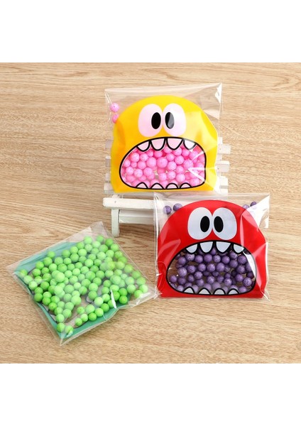 Kırmızı 10CM Tarzı Ecepack Gıda Sınıfı Plastik Kendinden Yapışkanlı Opp Torba Kurabiye Şekeri Korunmuş Meyve Depolama Gıda Aperatif Paketleme Çantası (Yurt Dışından)