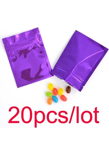 Mor Tarzı 8.5X13CM Isı Yalıtımlı Alüminyum Folyo Kilitli Çantalar Düz Kilitli Kilitli Paket Çanta Perakende Plastik Folyo Zip Çantalar Yeniden Kapatılabilir 6 Boyut 10 Renk (Yurt Dışından)
