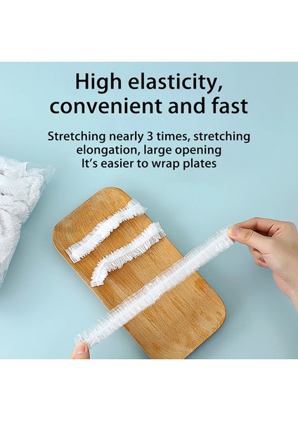 B 500 Adet Tarzı Evrensel Taze Saklama Torbaları, Yemek Için Streç Plastik Gıda Kapakları Yeniden Kullanılabilir Plastik Torbalar Gıda Saklama Ayarlanabilir Kase Kapağı (Yurt Dışından)