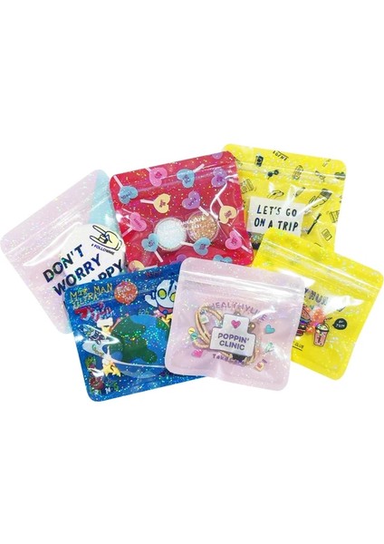 Adam Tarzı 10X11CM Sevimli Karikatür Desen Yeniden Kullanılabilir Hologram Kilitli Plastik Ambalaj Torbaları Yiyecek Çay Şekeri Aperatif Torbalar (Yurt Dışından)