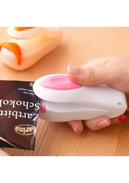 Pembe Renk !!! Plastik Torba Için Mini Taşınabilir Isı Tam Kapama Makineleri Plastik Torba Paketleme Için Darbe Mühürleyen Yeni Sıcak Satış (Yurt Dışından)