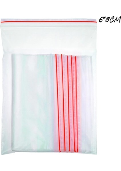 No.3 Tarzı Lot Şeffaf Sızdırmazlık Torbaları Plastik Kendinden Presli Ambalaj Torbaları Yeniden Kapanabilir Zip Kilidi Yiyecek Çeşitli Eşyalar Şeffaf Mühürlü Çantalar (Yurt Dışından)