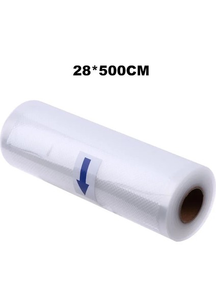 28X500CM Tarzı 1 Rulo Gıda Koruyucu Vakum Saklama Torbaları Isıya Dayanıklı Antifriz Vakum Contası Pa Torbası Ev Mutfak Taze Tutma Ambalajı (Yurt Dışından)
