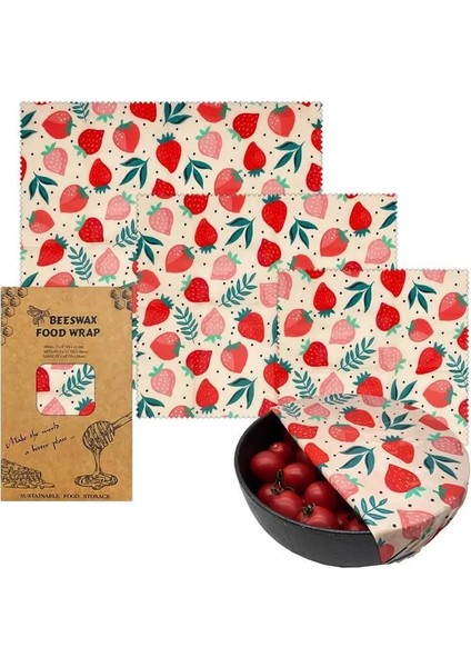 No.9 Tarzı 3 Adet Balmumu Gıda Sarma Yeniden Kullanılabilir Gıda Sınıfı Gıda Saklama Kapağı Çevre Dostu Organik Doğal Arılar Balmumu Ambalaj Kağıdı Mutfak Için (Yurt Dışından) fiyatları