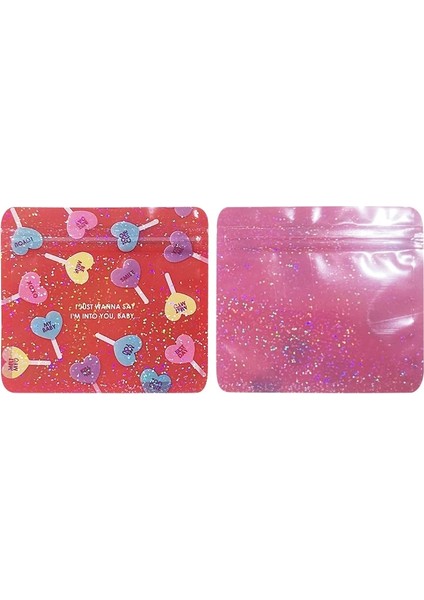 Adam Tarzı 10X11CM Sevimli Karikatür Desen Yeniden Kullanılabilir Hologram Kilitli Plastik Ambalaj Torbaları Yiyecek Çay Şekeri Aperatif Torbalar (Yurt Dışından)