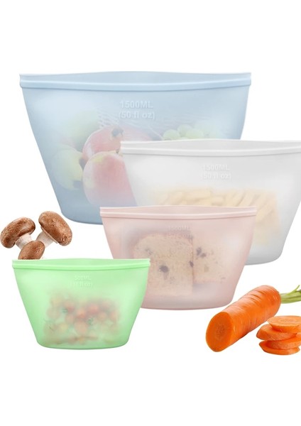 1500ML Stili Taze Tutma Silikon Gıda Saklama Çantası Yeniden Kullanılabilir Ayakta Peva Kilitli Silikon Çanta Bardak Taze Çanta Taze Sarma Mutfak Organizatör (Yurt Dışından) fiyatları