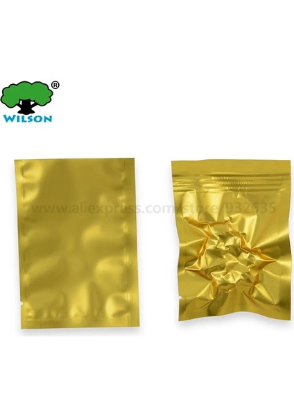 Mat Altın Tarzı 100 Adet X10CM (2.8''x4'') Mat Renkli Folyo Plastik Isıl Yapışmalı Çanta Aletler, Parti, Candge,y,gif, Çay,kozmetik Kılıfı (Yurt Dışından)