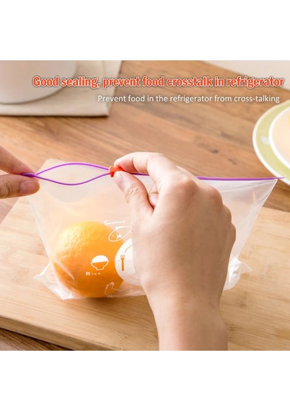 10PCSM 10PCSL Tarzı Et Yeniden Kullanılabilir Tazelik Fermuarlı Çanta Dondurucu Isıtma Gıda Saran Wrap Saklama Çantası Zip Kilit Poli Çantalar Mutfak Aksesuarları (Yurt Dışından) fırsatları