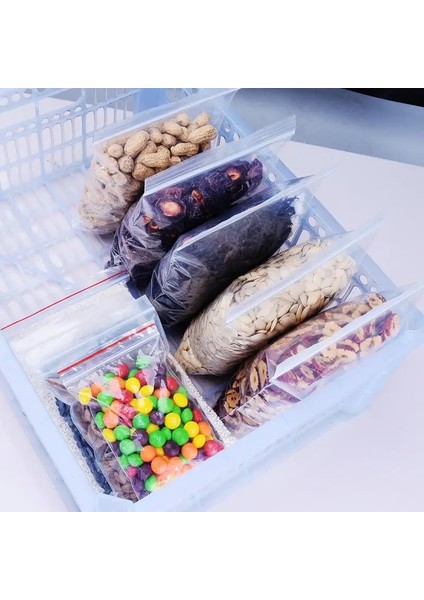 7X8CM Tarzı Açılıp Kapanabilir Kilitli Torbalar Kendinden Mühürlü Şeffaf Plastik Poli Çanta Gıda Saklama Paketi Yeniden Kapatılabilir Vakum Taze Rangement Mutfağı (Yurt Dışından) modelleri