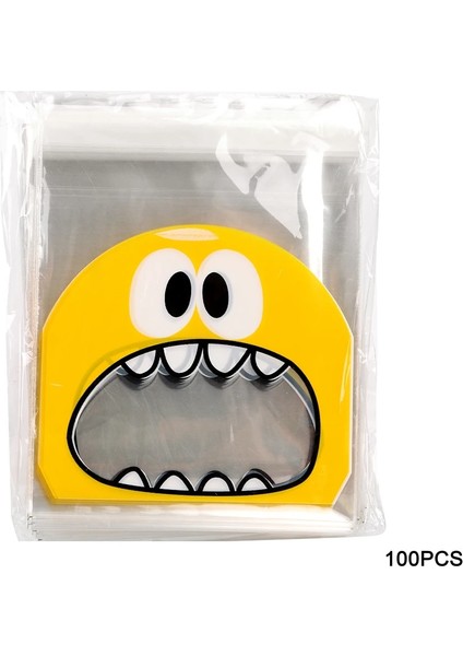 Sarı 10CM Tarzı Gıda Sınıfı Plastik Kendinden Yapışkanlı Kurabiye Şekeri Korunmuş Meyve Depolama Opp Torbası Gıda Aperatif Torbaları Ambalaj Torbaları Et (Yurt Dışından)