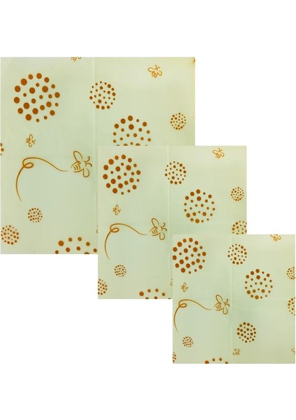 1257-W Stili Bir Set Için 3 Adet Balmumu Gıda Sargıları 3'lü Büyük Boy Set (Yurt Dışından) fırsatları