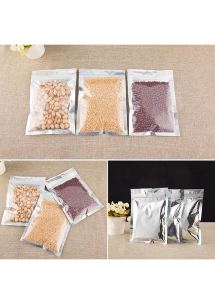 10X17.5CM Tarzı Lear Alüminyum Folyo Çanta Kendinden Mühürlü Fermuar Kilitli Ambalaj Gıda Torbası Perakende Açılıp Kapanabilir Pişirme Ambalaj Torbası Kılıfı (Yurt Dışından) indirimleri