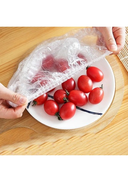 Mavi Stil 100 Adet Tek Kullanımlık Gıda Kapak Çantaları Mutfak Meyve Gıda Streç Artıkları Koruma Flim Toz Geçirmez Kaseler Bardak Çanta Saran Wrap Çanta (Yurt Dışından)