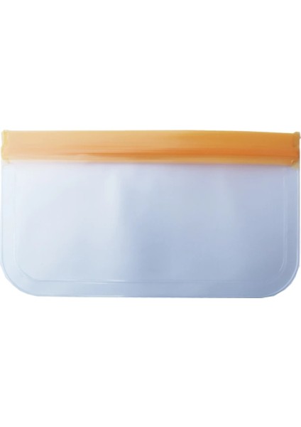 21.5X12CM Turuncu Stil Peva Gıda Saklama Kapları Yeniden Kullanılabilir Silikon Taze Çantalar Neme Dayanıklı Buzdolabı Sandwack Meyveler Için Vakum Mühürlü Çanta (Yurt Dışından)