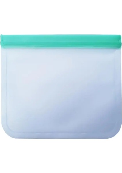 Yeşil Stil 21.5X18CM Gıda Sınıfı Peva Gıda Saklama Kapları Sızdırmaz Kaplar Yeniden Kullanılabilir Stand Up Zip Kapatma Torbası Bardak Taze Çanta Gıda Saklama Çantası (Yurt Dışından)
