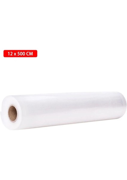 12X500CM Stili Vakum Sealer Vakum Paketleme Ruloları Için Mutfak Gıda Vakum Torbası Saklama Poşetleri Pürüzsüz Gıda Meyve ve Sebze Streç Film (Yurt Dışından)