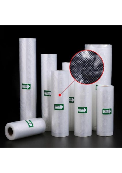 25CM Tarzı 1 Rulo Büyük Gıda Kapatıcı Torbalar Çoklu Paket Gıda Vakum Torbaları Çevre Dostu Taze Tutma Gıda Tasarrufu Vakum Kapama Torbaları Rulolar (Yurt Dışından)