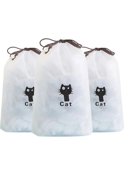 300 Adet Tarzı Pc Mutfak Vakum Sızdırmazlık Torbaları Yeniden Kullanılabilir Taze Tutma Gıda Tasarrufu Elastik Streç Kase Buzdolabı Saklama Çantası P5 (Yurt Dışından)