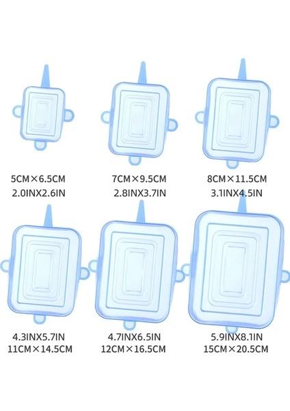 6 Adet Set 1 Stil Et Evrensel Gıda Silikon Kapak Yeniden Kullanılabilir Silikon Kapak Buzdolabı Depolama Gıda Tencere Kase Şişesi Için Streç Kapaklar (Yurt Dışından) indirimleri