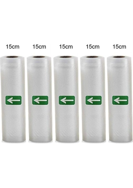 15CM5RULO Tarzı Vakum Mühürleyen Torbalar Gıda Tasarrufu Depolama Için Rulolar, Sous Vide Koruma Taze Buzdolabı Vac Saklama Torbaları Bpa Içermeyen Gıda Mühürleyen Çanta (Yurt Dışından)