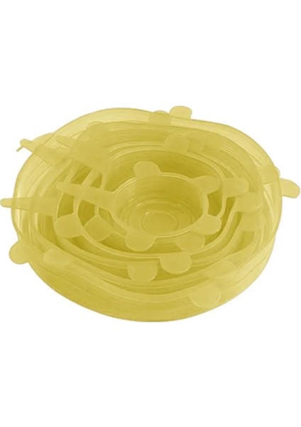 Sarı Stil Et Silikon Gıda Torbası Yeniden Kullanılabilir Gıda Sargısı Plastik Torba Gıda Mühürlü Plastik Sargı Kase Kapağı Vakum Kapağı (Yurt Dışından)