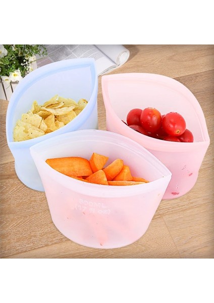 Pembe Tarzı Peva Taze Tutma Silikon Gıda Saklama Çantası Yeniden Kullanılabilir Saklama Torbaları Sızdırmaz Dondurucu Silikon Kilit Çantaları Mutfak Organizatör Çantası (Yurt Dışından) modelleri