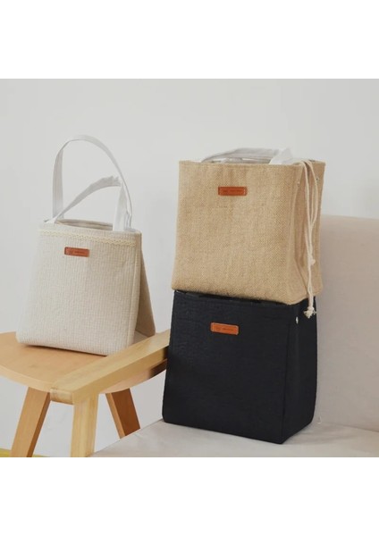 Beyaz Stil 24X16X22CM Pamuklu Keten Fonksiyonel Desen Soğutucu Öğle Yemeği Kutusu Taşınabilir Yalıtımlı Pamuk Keten Öğle Yemeği Çantası Termal Gıda Öğle Yemeği Çantaları (Yurt Dışından) fiyatları