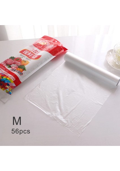 56PC M Tarzı 1 Rulo Gıda Saklama Koruma Torbaları Ambalaj Filmi Gıda Tasarrufu Plastik Torba Kalınlaşmış Saran Wrap Vakum Mühürleyen Genel (Yurt Dışından)