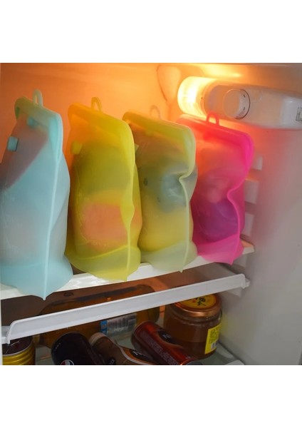 Kırmızı Stil 1500ML Silikon Gıda Torbası Yeniden Kullanılabilir Sızdırmaz Saklama Çantası Gıda Dereceli Silikon Taze Çanta Konteynerler Gıda Dondurucu Aperatif 500MLMLML (Yurt Dışından) modelleri