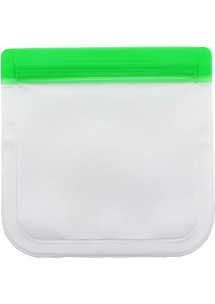 Yeşil Stil 28X27CM Licone Gıda Torbası Yeniden Kullanılabilir Taze Tutma Çantası Meyve ve Sebze Mühürlü Çanta Sızdırmaz Gıda Saklama Kilitli Torba (Yurt Dışından)